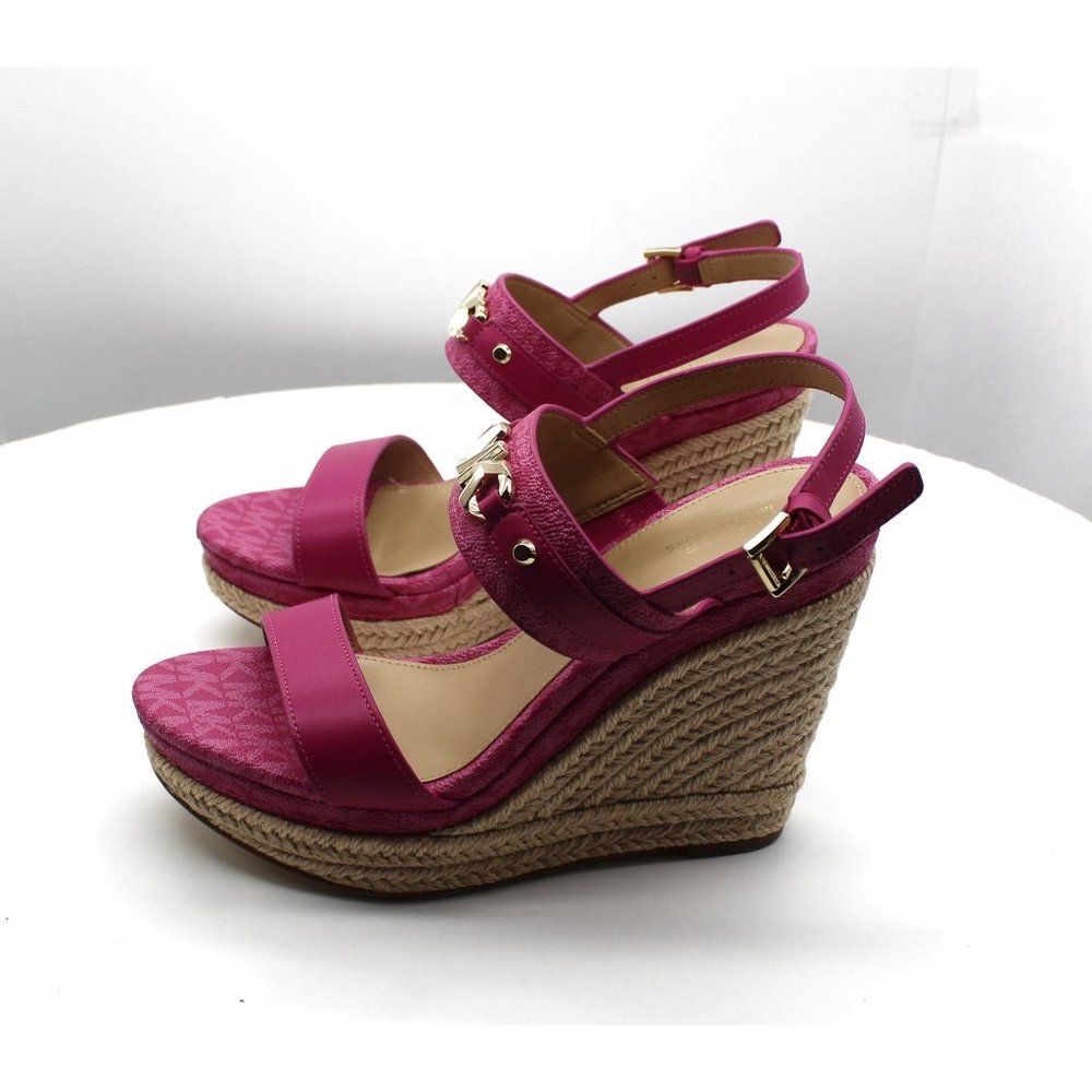 Michael Michael Kors Women's Farrah Espadrille Wedge Sandals - Picture 5 of 7